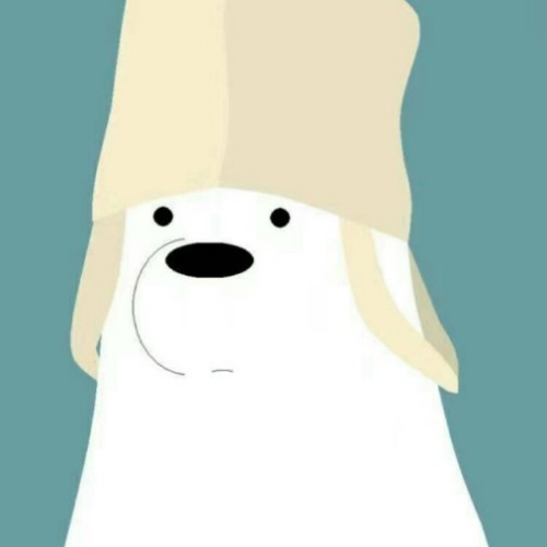 绿帽北极熊头像图片